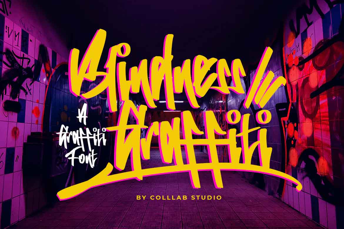 Blindness Graffiti Font