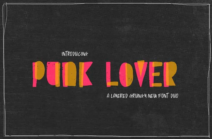 Punk Lover Font Duo