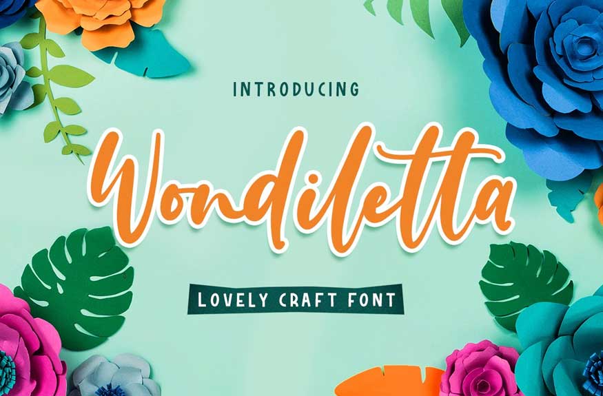 Wondiletta - Lovely Craft Font