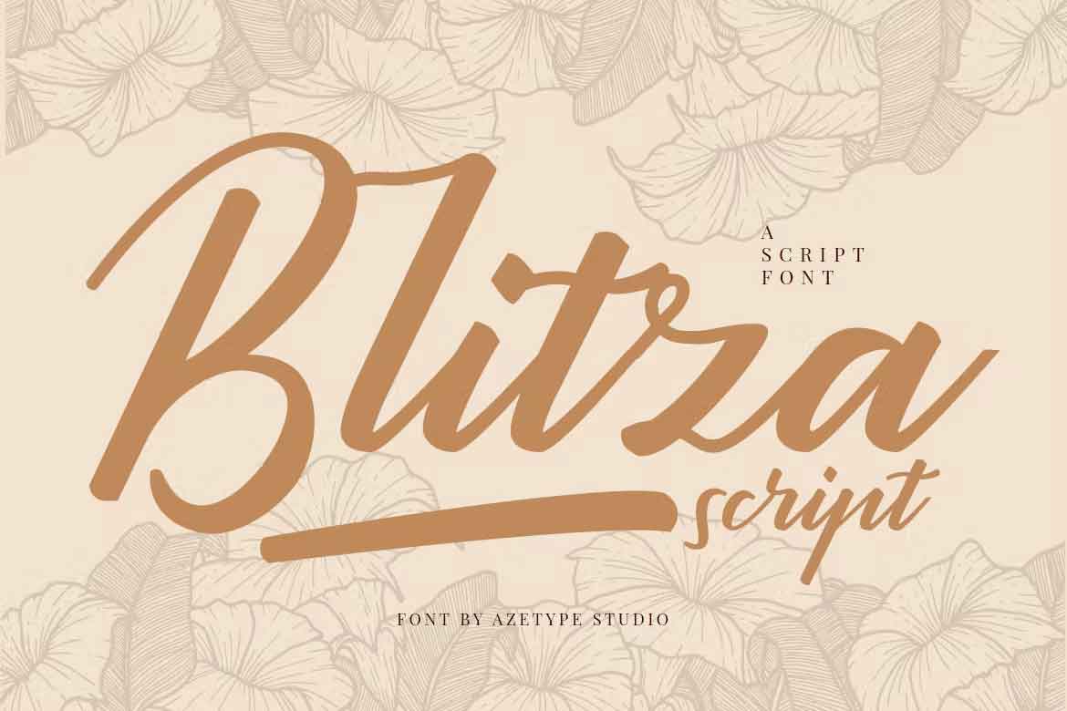 Blitza Script Font