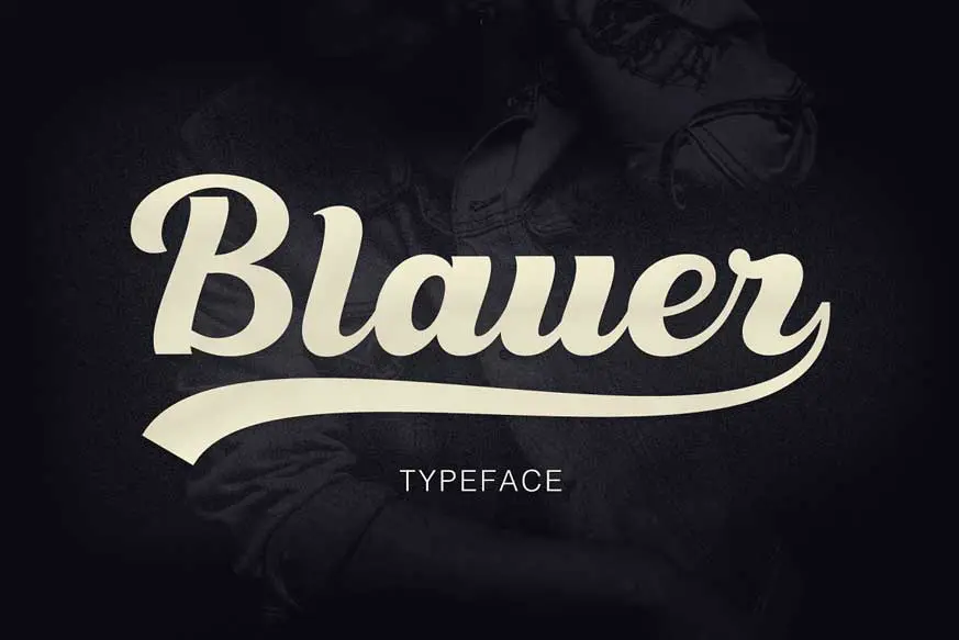 Blauer Font