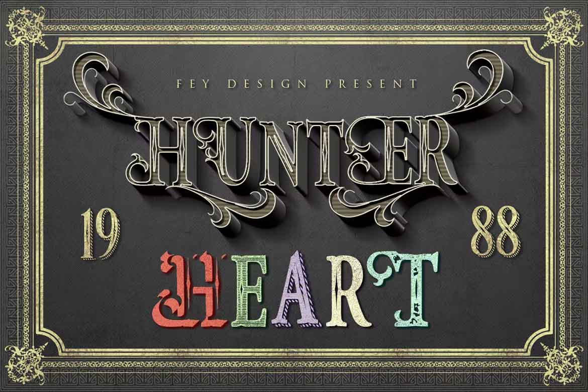 Hunter Heart Font
