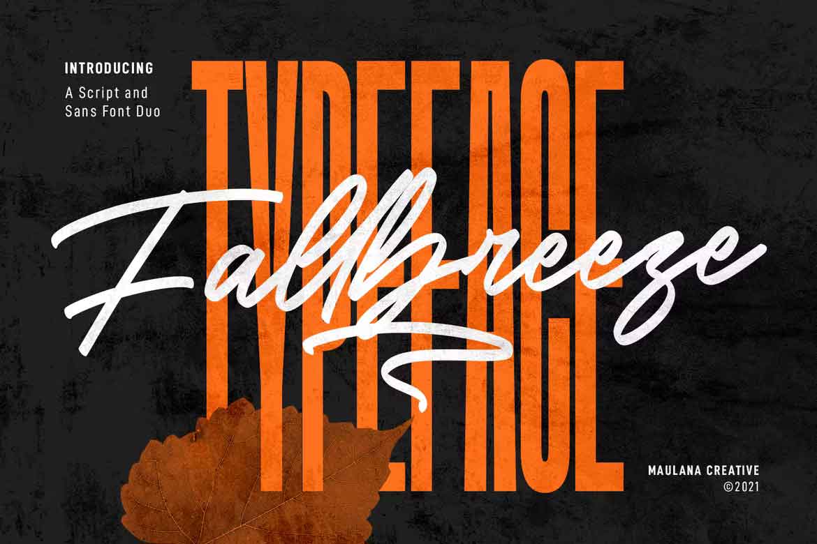 Fallbreeze Script Font Duo