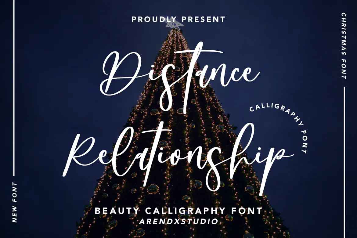 Distance Relationship Font