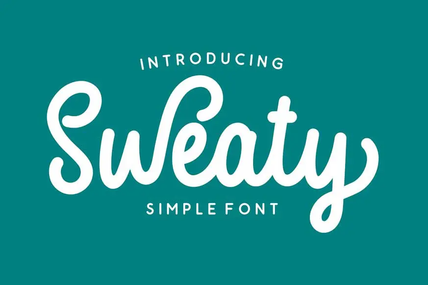 Sweaty Script Font