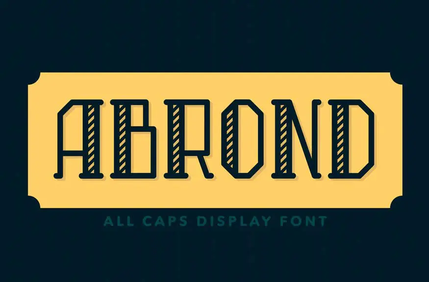 Abrond Typeface