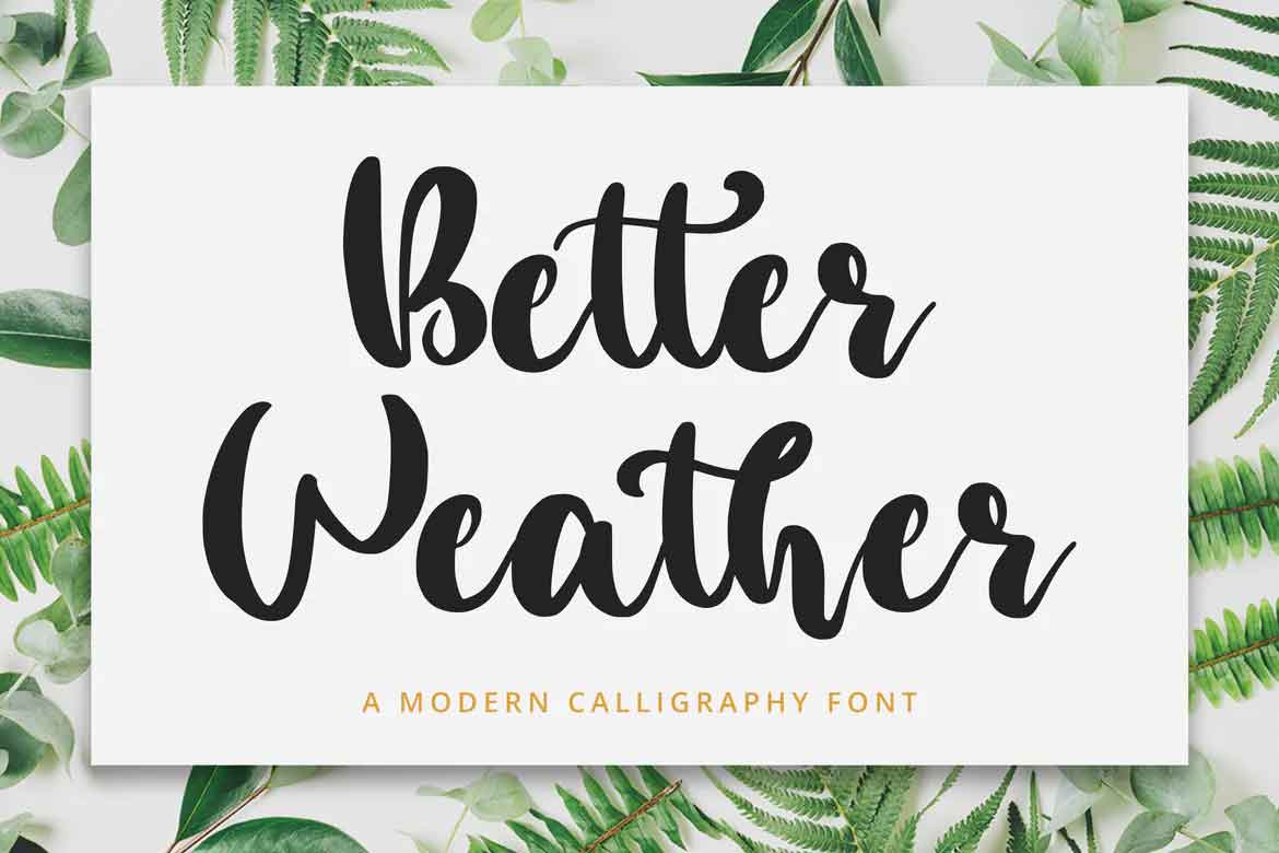 Better Weather Font
