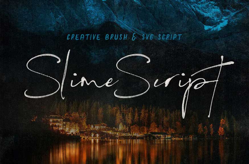 Slime SVG Script Font