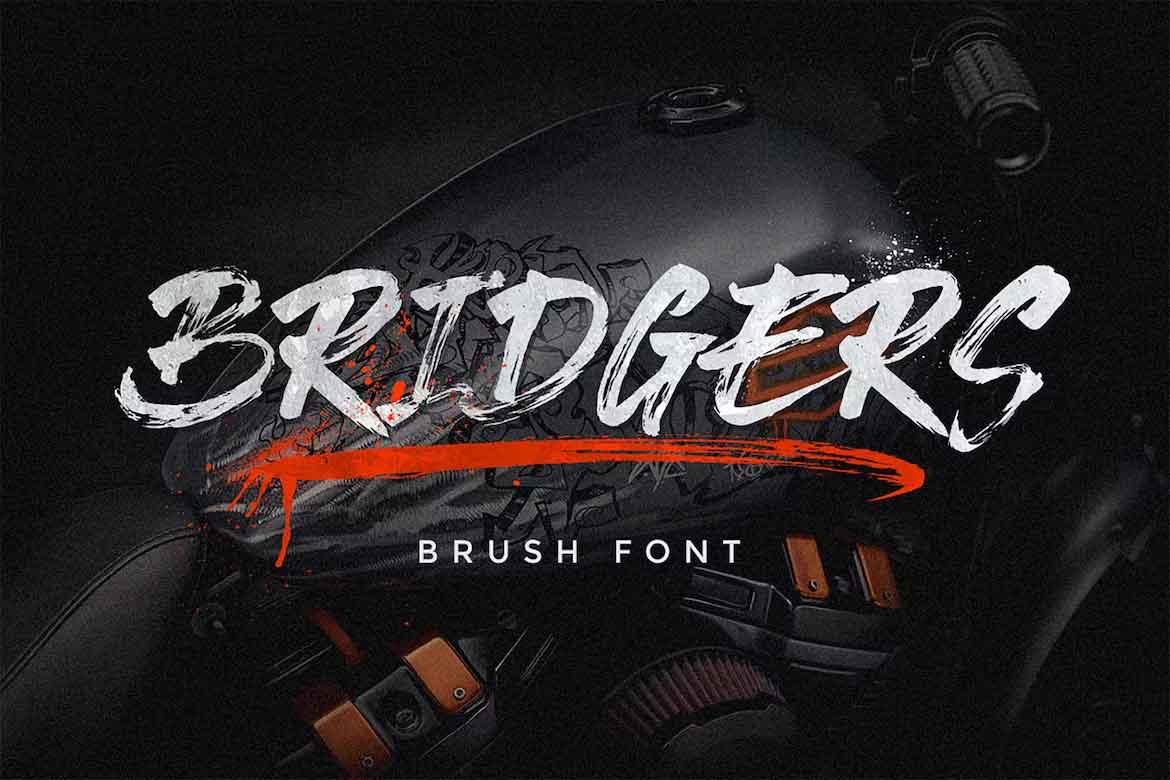 Bridgers Brush Font