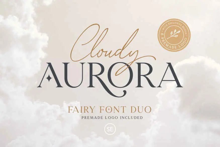 Cloudy Aurora - Font Duo (+LOGOS)