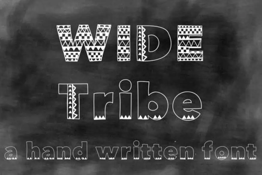 Wide Tribe Font