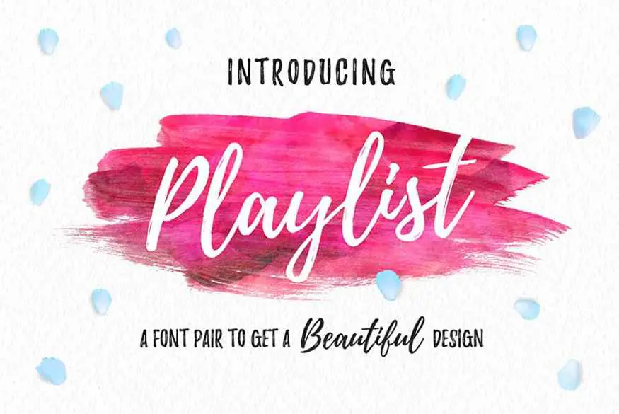 Playlist Script Font