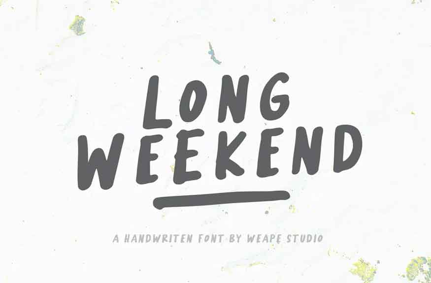 Long Weekend Font