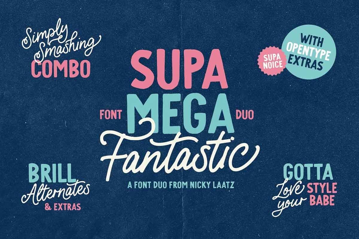 Supa Mega Fantastic Font