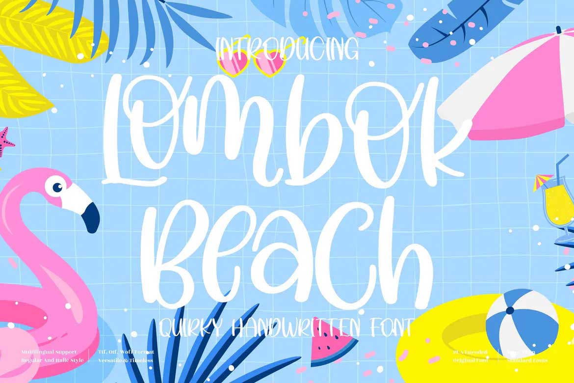 Lombok Beach Font