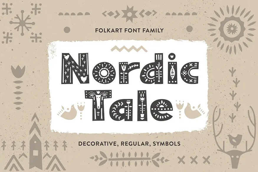 Nordic Tale - Folkart Font Family