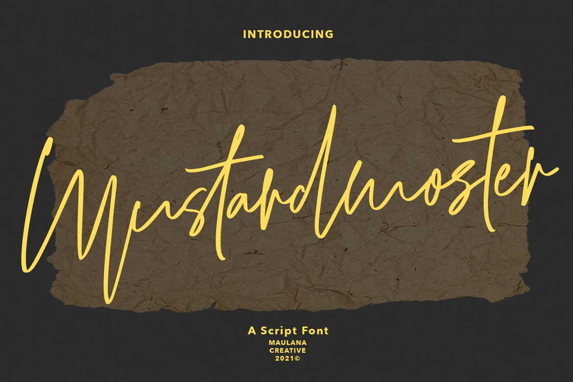 Mustardmoster Script Font