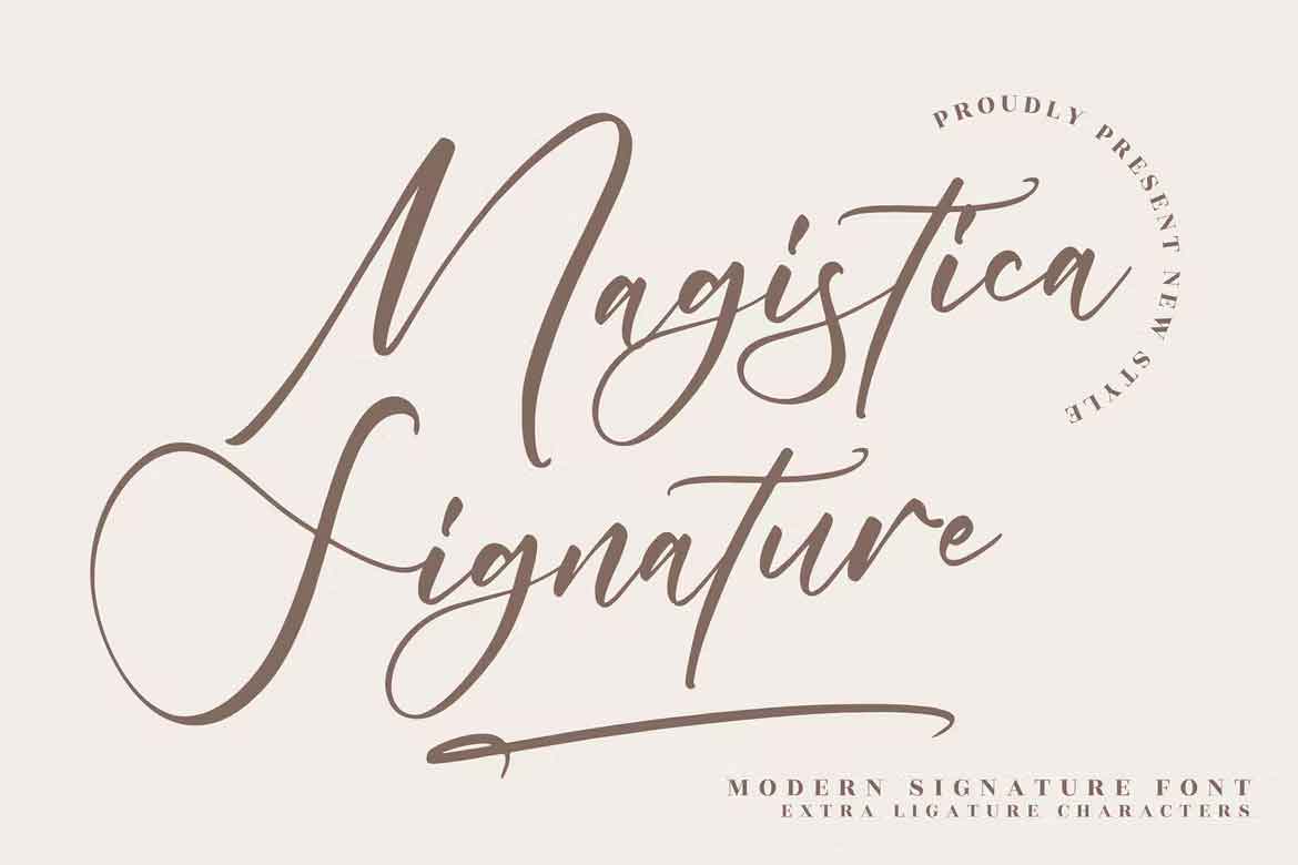 Magistica Signature Font