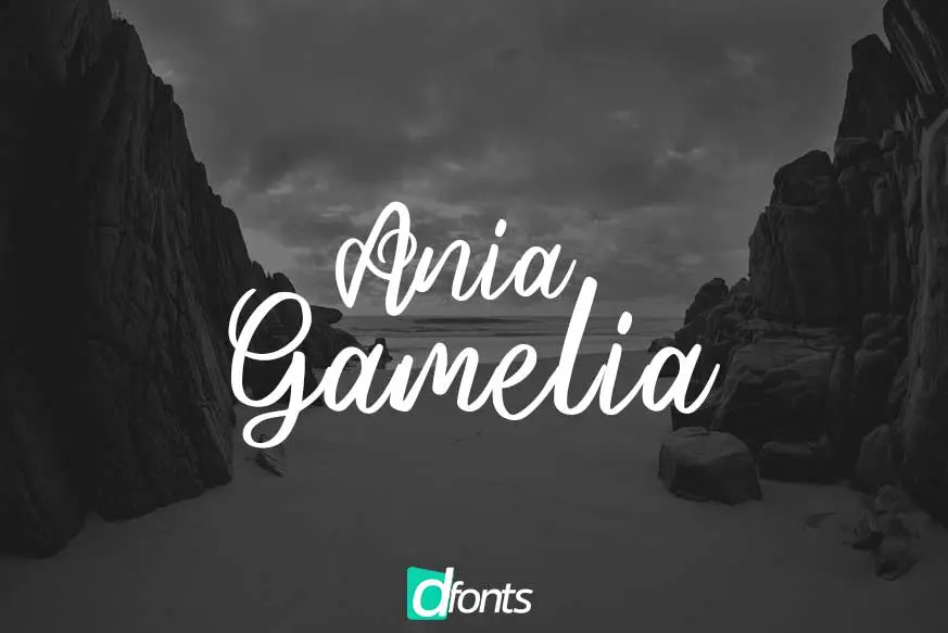 Ania Gamelia - Handlettering Script Font