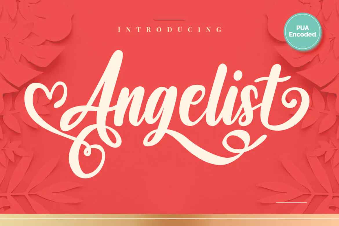 Angelist Heart Font