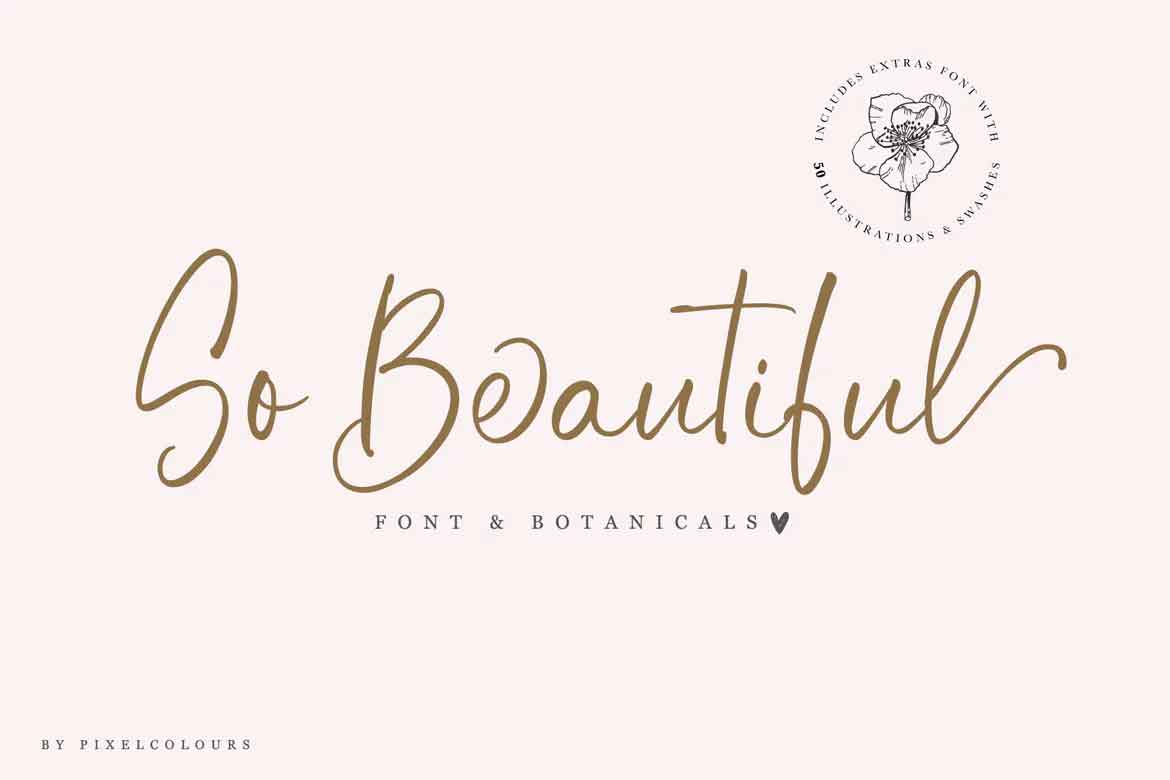 So Beautiful Font