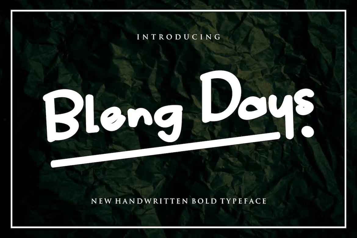 Bleng Days Font