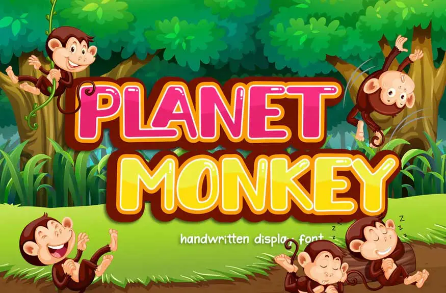 Planet Monkey Font