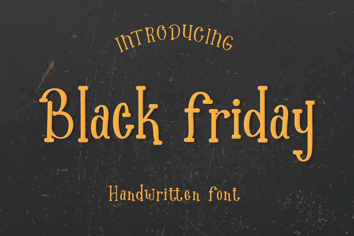 Black Friday Font