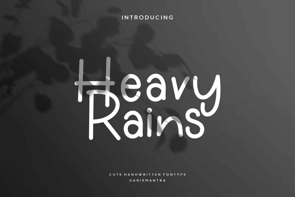 Heavyrains Font