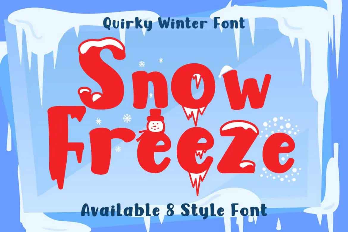 Snow Freeze Font