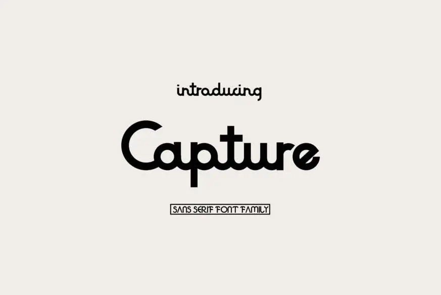 Capture Font