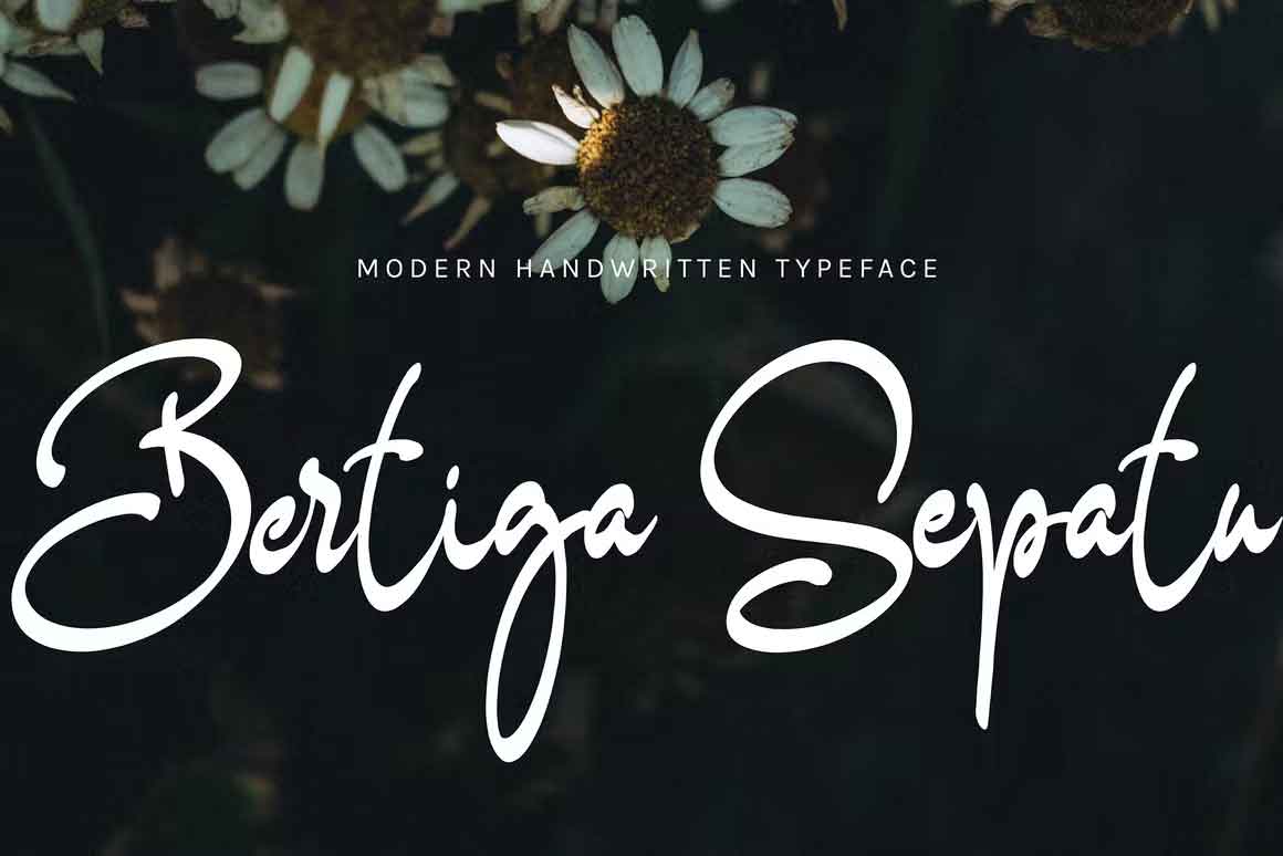 Bertiga Sepatu Font