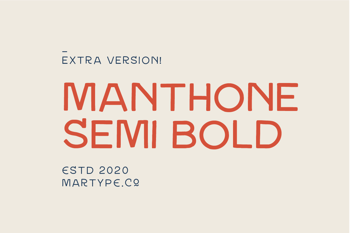 Manthone Semi Bold