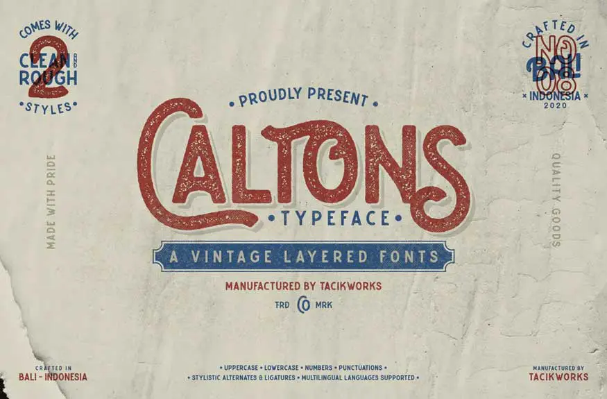 Caltons Font