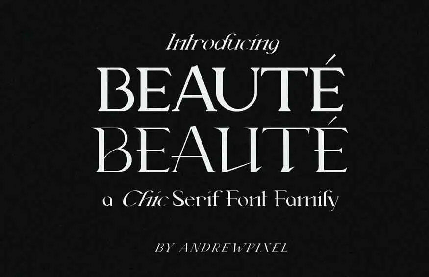 Beauté Font