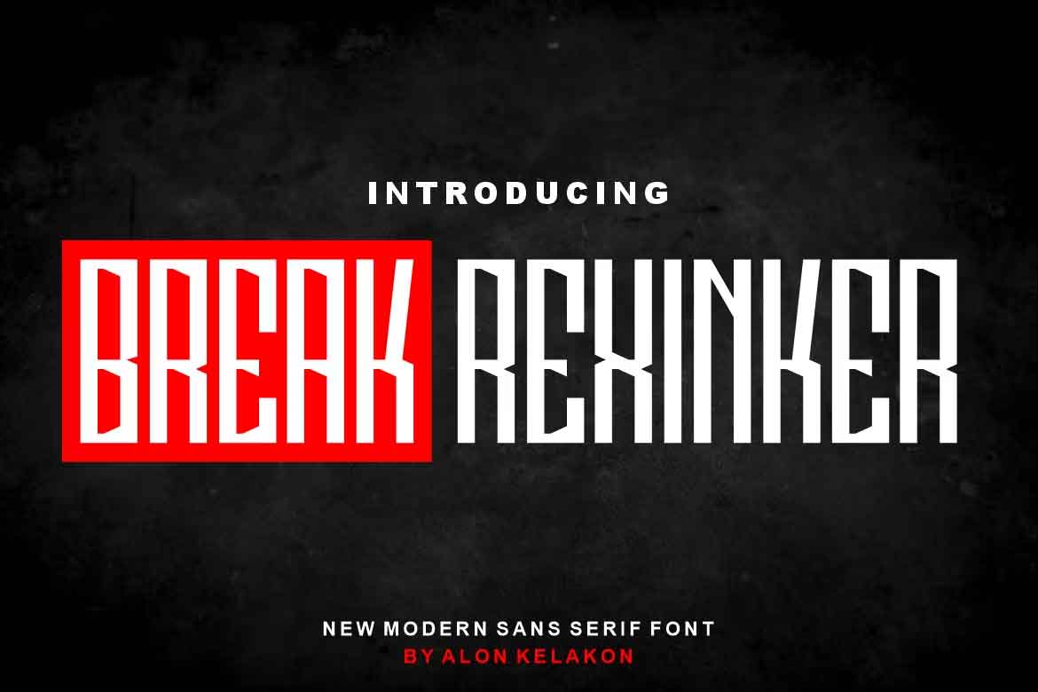 Break Rexinker Font