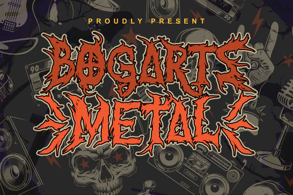 Bogarts Metal Font