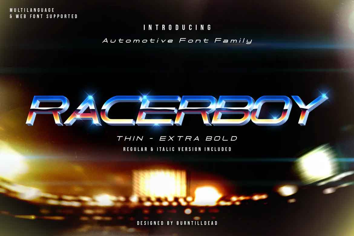 Racer Boy Font