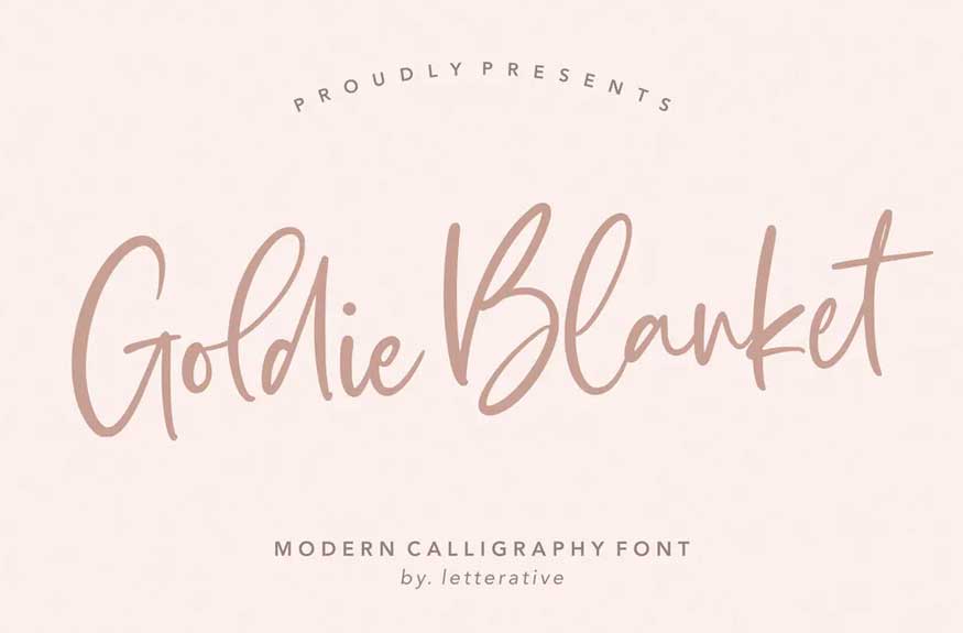 Goldie Blanket Script Font