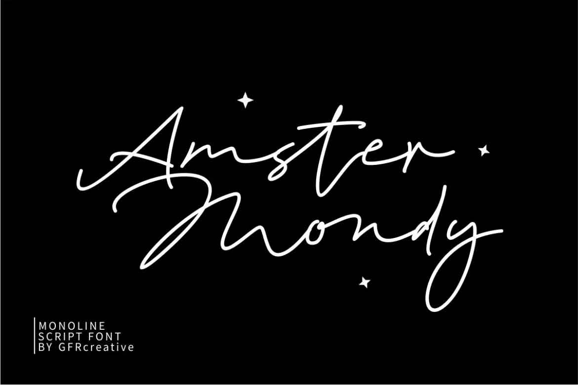 Amster Mondy Font