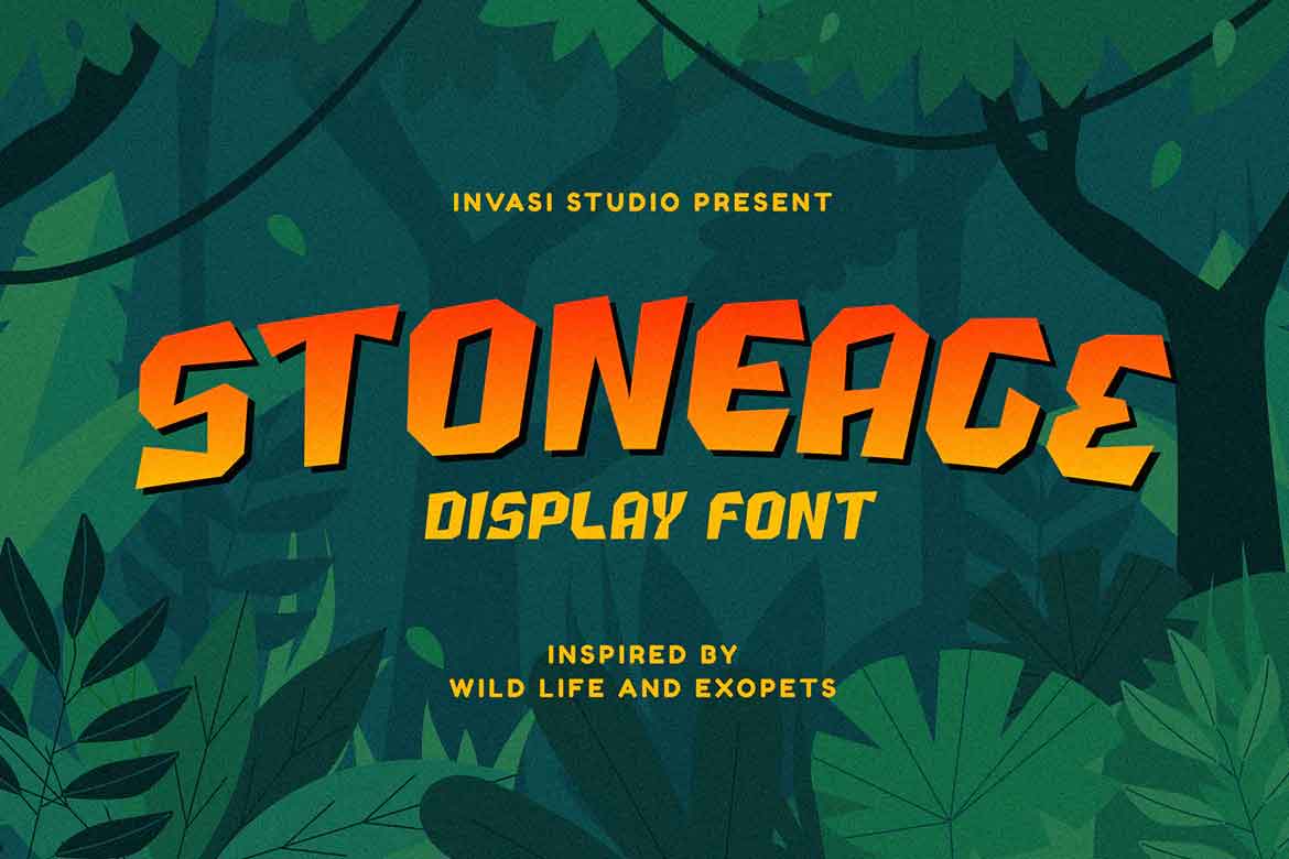 Stoneage Display Font