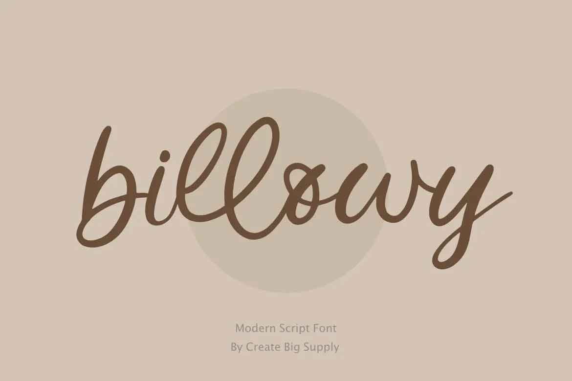 Billowy Font