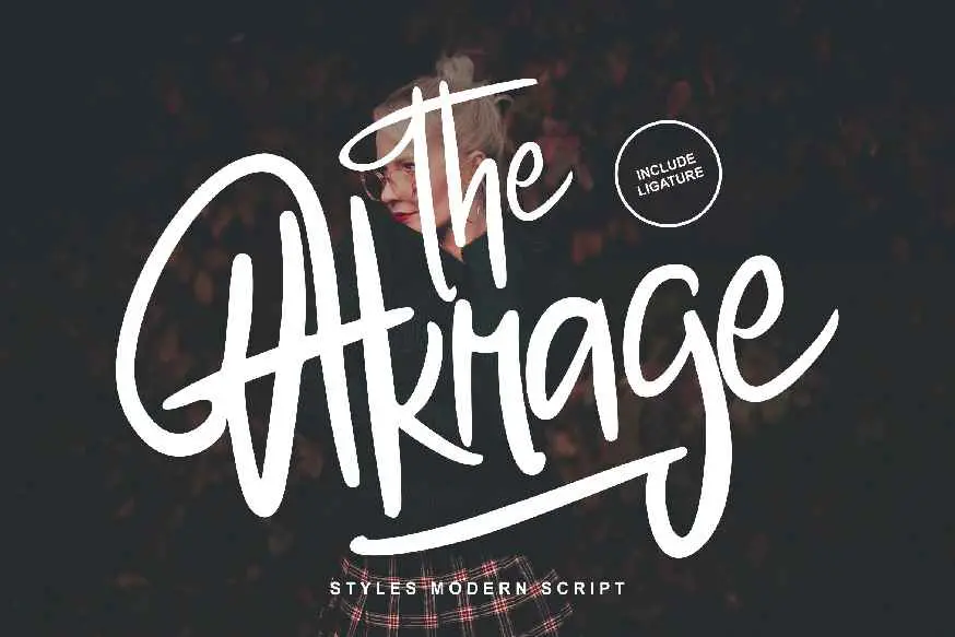 The Akrage Styles Modern Font