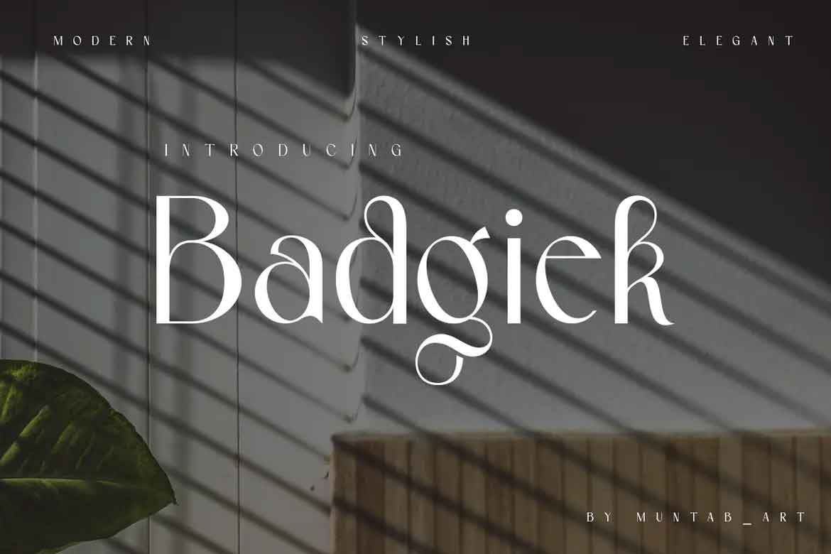 Badgiek Font