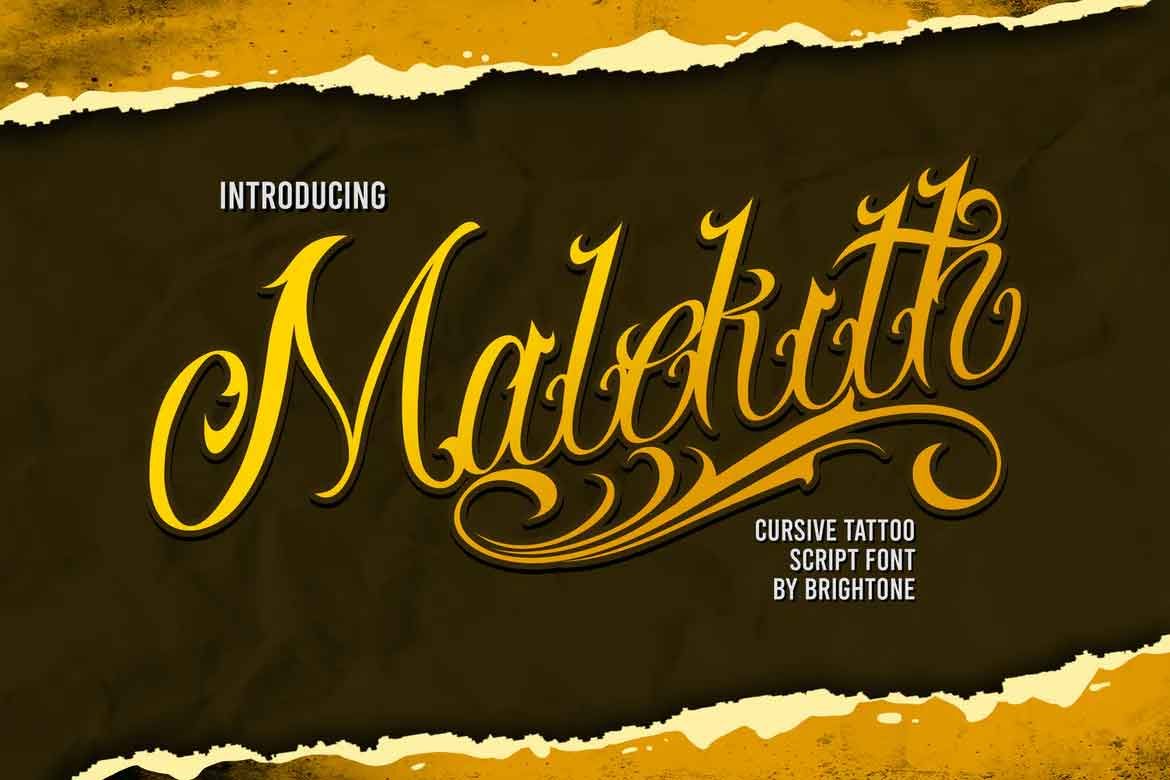 Malekith - Tattoo font