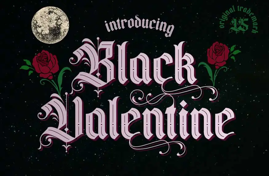 Black Valentine Font