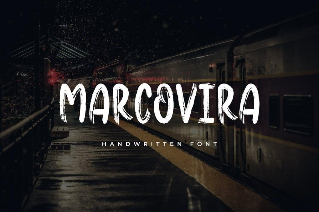 Marcovira Brush Font