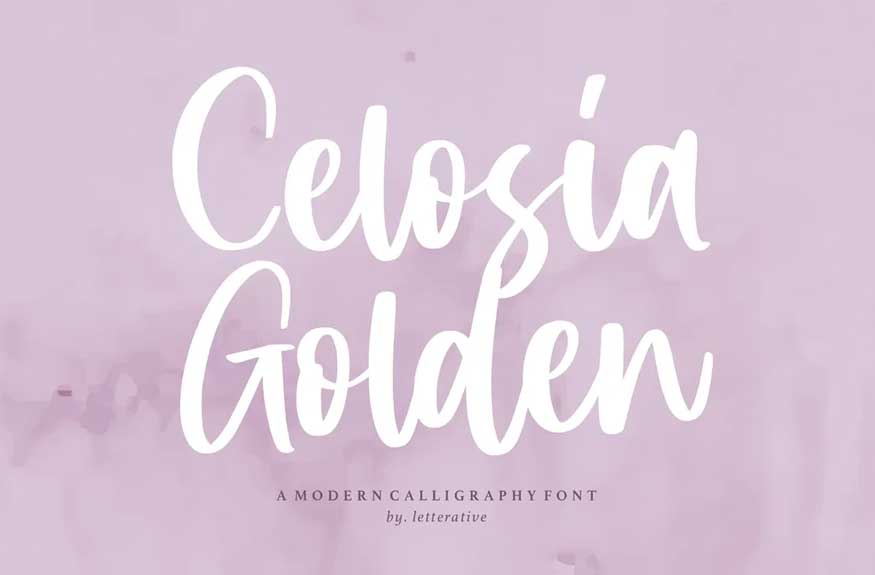 Celosia Golden Script Font