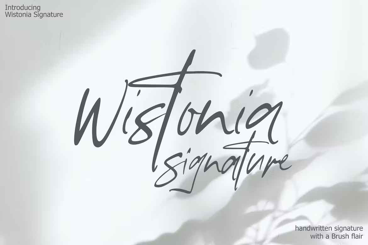 Wistonia Signature Font