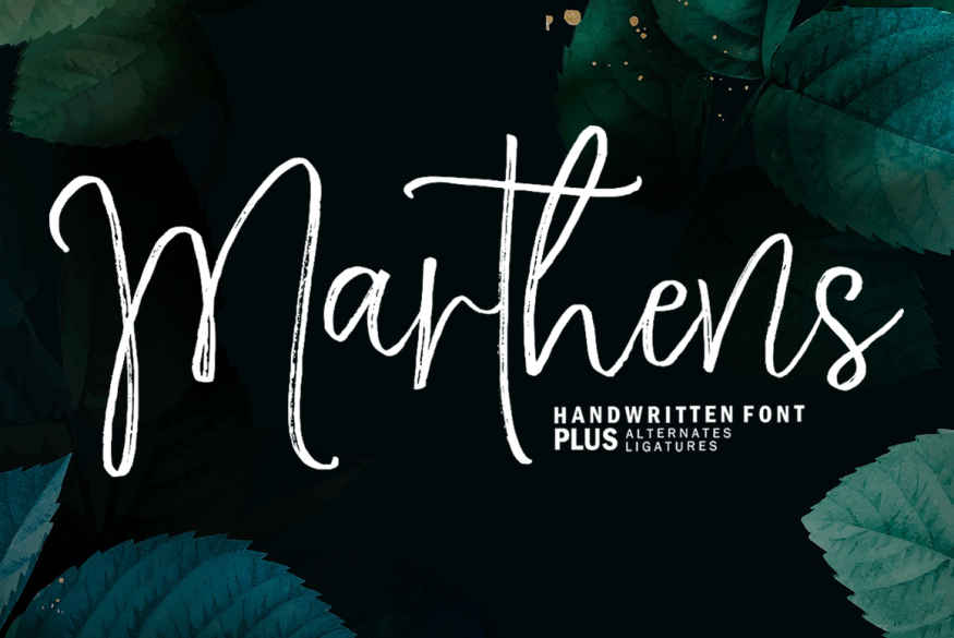 Marthens Script Font